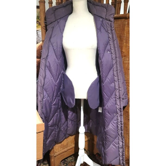 Vintage 80’s Avant Garde Japan Down Mod Space Age Puffer long Coat Maxi sz 8 M - Picture 8 of 13